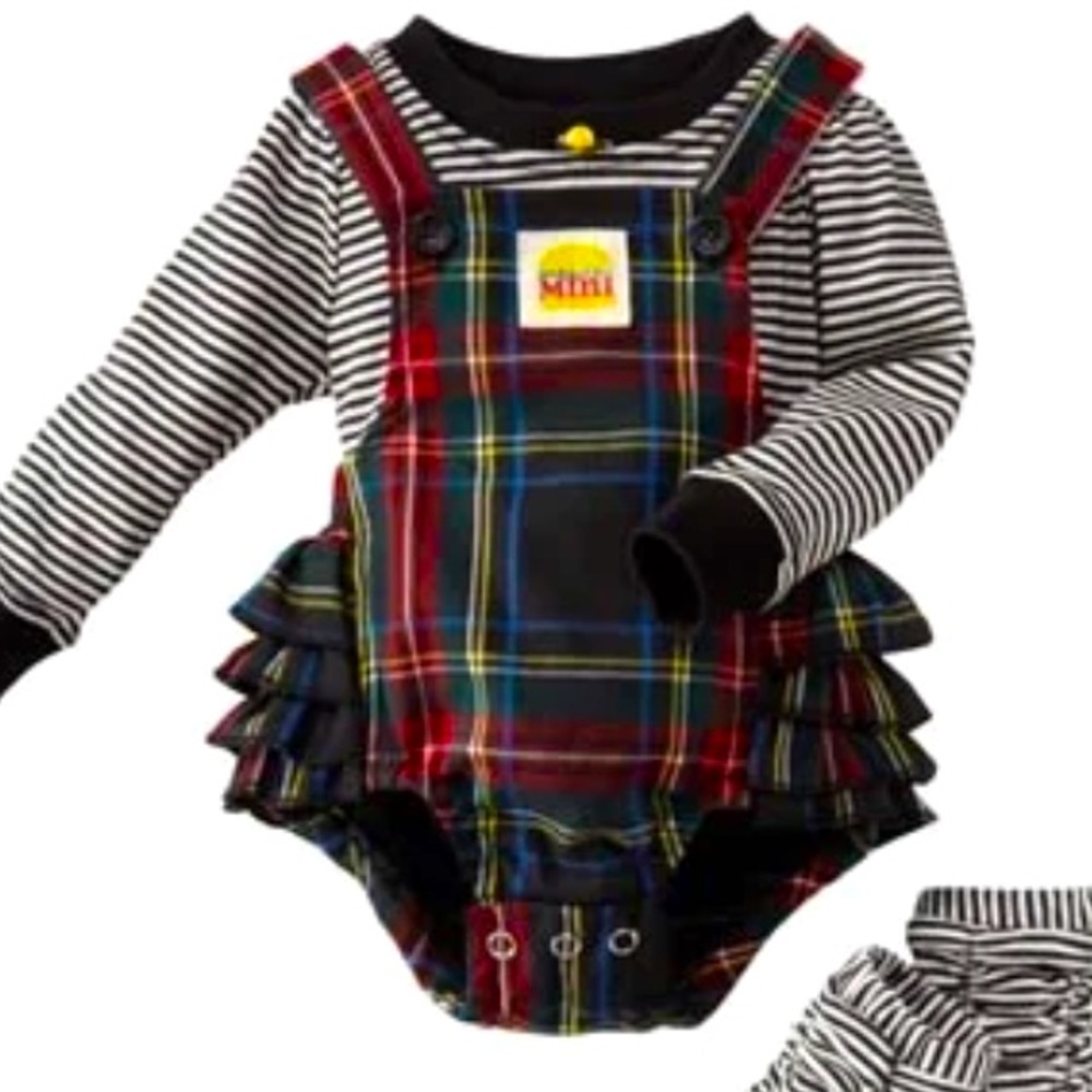 NWOT! Harajuku Mini for Target Ruffle Plaid Jumper